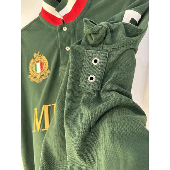 VINTAGE Y2K POLO RALPH LAUREN MILAN HEAVY EMBRIODERY DESIGNER SHIRT SIZE M - Picture 8 of 16